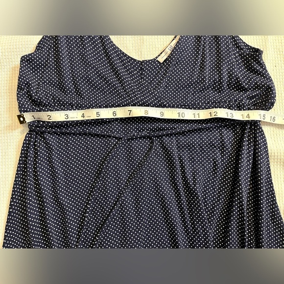 GAP Twist Strap Navy Blue Polka Dot Dress Women’s Size Small - Picture 3 of 10